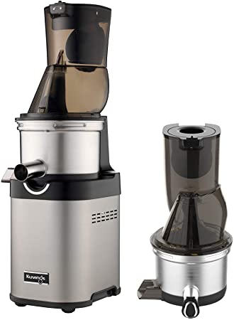 Kuvings NSF Commercial Slow Juicer, Master Chef CS700, Maximizes Nutritional Content & Taste, Slow-Rotating Motor Reduces Noise, Ultra-Efficient 200W, 60RPMs, Inc. 1 Extra-Top Set, Stainless Steel