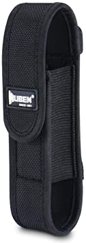 WUBEN Flashlight Holster LED Tactical Flash Light Nylon Pouch Holder Belt Adjustable Heavy Duty Flashlight Carry Case 5.5"x1.2" (Flashlight not included)