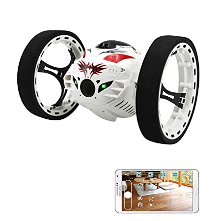 Rabing 2.4G RC Control Bounce Car WIFI Jumping Sumo Jump Car with 2M HD Camera-Updated Version