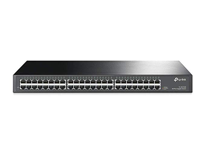 TP-Link TL-SG1048 48-Port 10/100/1000Mbps Gigabit 19-inch Rackmount Switch, 96Gbps Switching Capacity