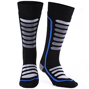 Andake Merino Wool Ski Socks,Extra Warm Long Socks,Soft Breathable Stretchable Antibacterial Winter Thermal Socks