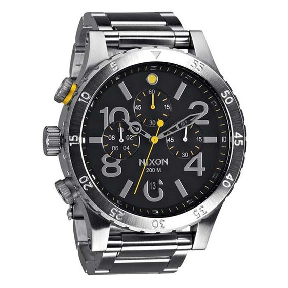 48-20 Chrono Black Dial Stainless Steel Male Watch A486-000