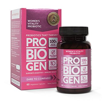 PROBIOGEN Women’s Daily Vitality Probiotic: Smart Spore Technology, DNA Verified, 100X Better Survivability, 60 count