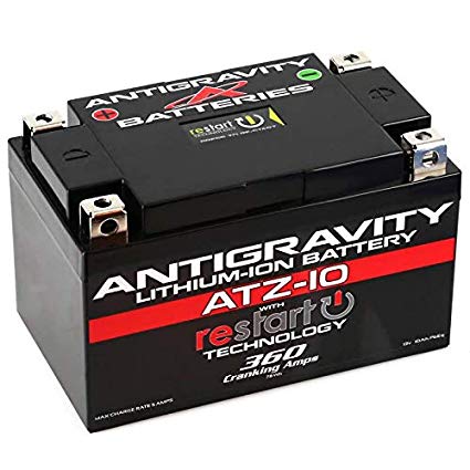 Antigravity ATZ-10-RS Lithium RE-START Battery, Replace YTZ10, YTX9, others