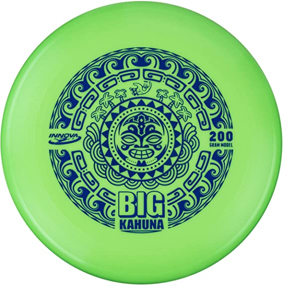 Innova Big Kahuna Heavyweight Ultimate Throw and Catch Disc Tiki Black - Stamp Color May Vary - 200 Gram Model