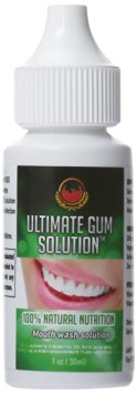 Ultimate Gum Solution Mouthwash -100% Nutritional Therapy for Gum Recession, Gum Inflammation, Toothache, Bad Breath, Gingivitis, Root Canal, Dental Care, Bleeding Gum, Sensitive Teeth