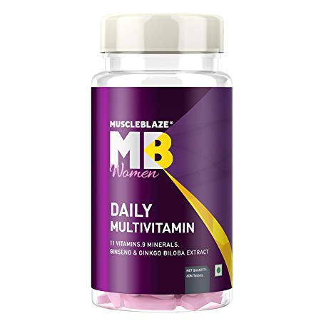 MuscleBlaze Daily Multivitamin for Women -11 Vitamins & Minerals (60 Capsules)