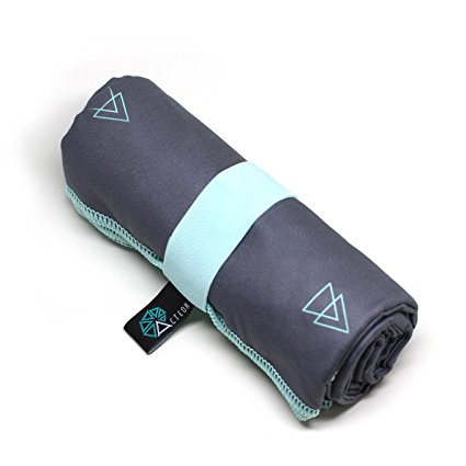 Acteon Compact Antibacterial Microfiber Quick Drying and Super Absorbent All Purpose Towel - Sport, Travel, Beach, Pool, Camping, Gym or Bath Towel