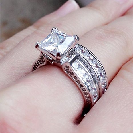 Dolland Zircon Ring Jewelry Fashion Diamond Ring White