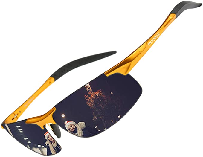 MOORAY Mens Sports Polarized Sunglasses UV Protection Fashion Sunglasses for Men Fishing Driving