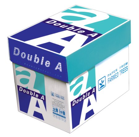 Double A 22 lb. Premium Paper, Letter Size, 5 Reams, 2500 Total Sheets  (AA 22# 5RM CART)