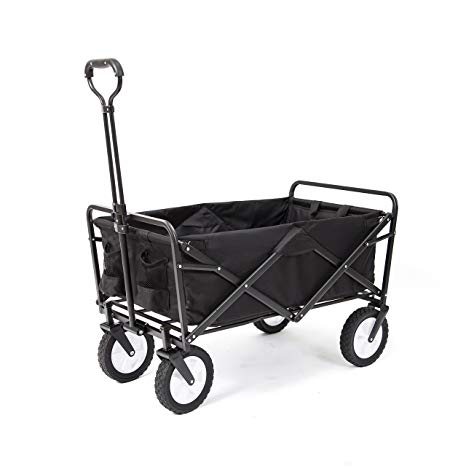 Mac Sports WTC-145 Collapsible Outdoor Folding Wagon, Black