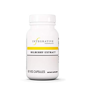 Integrative Therapeutics - Bilberry Extract - Support Connective Tissues in Blood Vessels & Eyes - Herbal Supplement - 60 Capsules