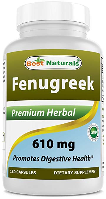 Best Naturals Fenugreek 610 mg 180 Capsules