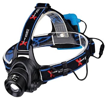 Xtreme Bright® Pro Series X55 LED Headlamp - Ultimate in camping headlamps & great addition to camping and hiking equipment-100% Lifetime Guarantee Through Triumph Innovations