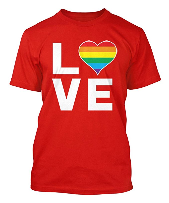 Love (Rainbow Heart) - Gay & Lesbian Men's Tank Top T-shirt
