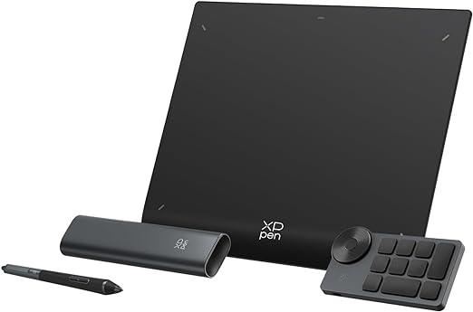 XPPen Wireless Drawing Tablet Deco Pro LW 2nd, 11 Inch Bluetooth Computer Graphics Tablet with X3 Pro Stylus & Mini Key-dial, Digital Drawing Pad for Animation, Digital Art, Video Editing