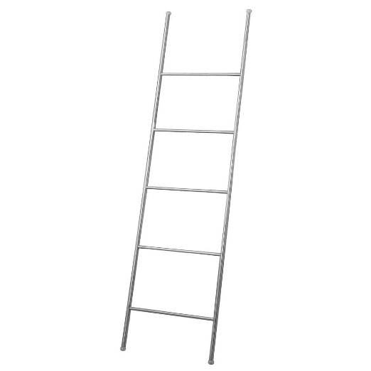 InterDesign Forma Free Standing Bath Towel Ladder - Brushed Stainless Steel