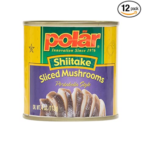 MW polar Sliced Shiitake Mushrooms, 4 Ounce (Pack of 12)