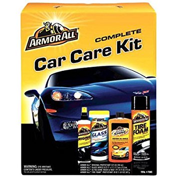 Armor All 4-Piece Complete Car Care Kit | Comes with 25 Count Glass Wipes (1)