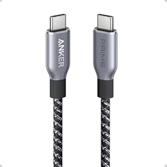 Anker Prime USB C auf USB C Kabel, 240W 90cm Schnellladekabel USB C, Upcycled Nylon im Flecht-Design, 100 Jahre Haltbarkeit, USB 2.0 Kabel für iPhone 15/15 Pro/15 Pro Max/15 Plus, MacBook, Galaxy S24