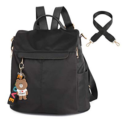 Fashion Backpack Purse, Casual Travel Waterproof Nylon Anti-theft Lightweight Shoulder School Bag Rucksack for Women Ladies
