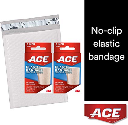 ACE Elastic Bandage with Hook-and-Loop Closure, 3 Inch (Pack of 2)