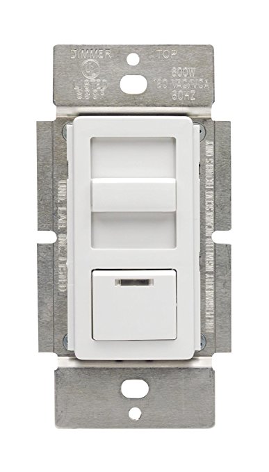 Leviton IPF01-1LZ IllumaTech 1.5A Quiet Step Preset Fan Speed Control, Single Pole, White/Ivory/Light Almond