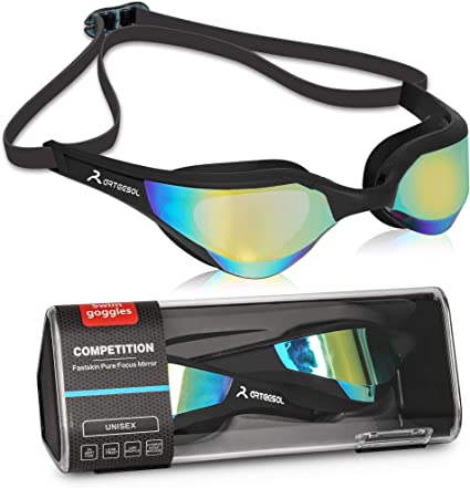 Swimming Goggles, arteesol Swim Goggle No Leaking Clear Anti-Fog UV Protection with Earplug & Protective Case