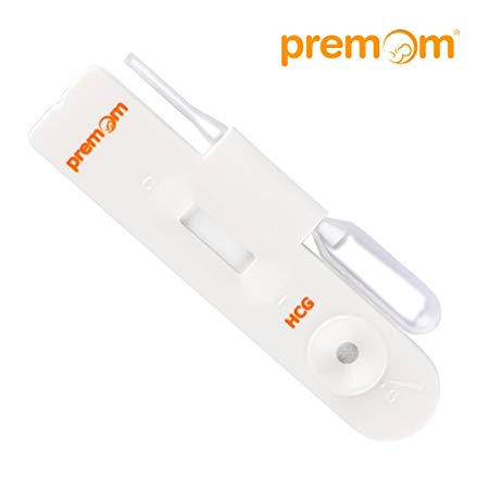 Premom Hcg Pregnancy Test Cassette (25 Pack of Individually-Sealed Hcg Urine Tests with Pipette), Professional-Class Reliability, FDA Approved