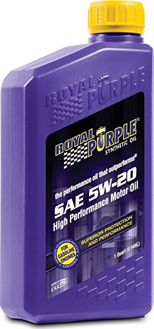 Royal Purple 12520 API-Licensed SAE 5W-20 High Performance Synthetic Motor Oil - 1 qt. (Case of 12)