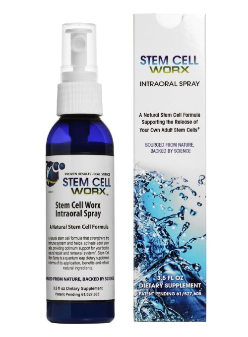 Most Powerful Stem Cell Supplement Available - Stem Cell Worx Intraoral Spray (Sublingual) - Guaranteed to Activate Your Own Adult Stem Cells. More Energy, Strengthen Immune System, Reduce Inflammation, Reduce Joint Pain, Improved Focus. 95% Absorption.