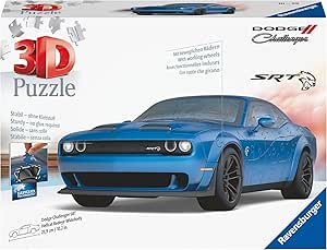 Ravensburger Dodge Challenger SRT® Hellcat Redeye Widebody 108 Piece 3D Jigsaw Puzzle for Kids and Adult - 11283 - Easy Click Technology Means Pieces Fit Together Perfectly