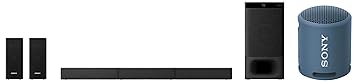 Sony HT-S500RF Real 5.1ch Dolby Audio Soundbar for TV with Rear Speakers & Subwoofer, 5.1ch Home Theatre System & Srs-Xb13 Wireless Extra Bass Portable Bluetooth Speaker with 16 Hours Battery Life