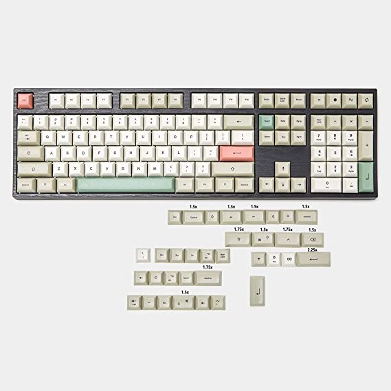 YMDK 143 DSA Dye Sub 9009 Retro PBT Full Keycap for MX Mechanical Keyboard Filco 104 TKL 61 KBD75 Kira96 YMD96 XD64 68 (Only Keycap)