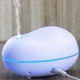 Habor Ultra Mini USB Aroma Diffuser Portable Cool Mist Humidifier Oil Diffuser with 7 Auto Color-changing Light for room officewhite
