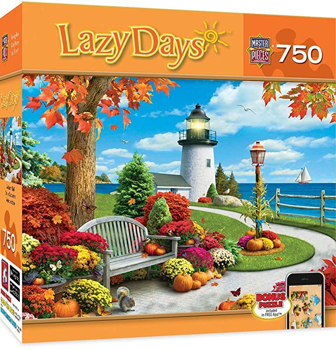 MasterPieces Lazy Days Jigsaw Puzzle, Autumn Sail, Featuring Art by Alan Giana, 750 Pieces