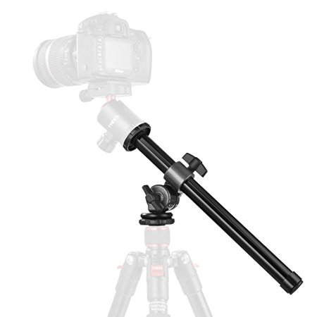 Tycka Tripod Boom (12”6 length, Capacity of 5kg), Camera Extension Arm, Fixable, Foldable and Height Adjustable, Tilting Rotation, for Outdoor, Studio, Macro shooting, Canon Nikon Sony and more