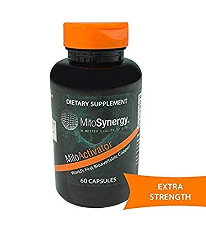 MitoSynergy - MitoActivator Extra Strength - Highly Bioavailable Copper Mineral Supplement - Patented Nutrient Complex - 60 Capsules
