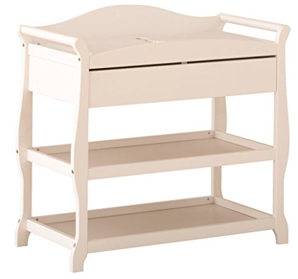 Stork Craft Aspen Changing Table with Drawer, White