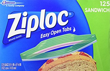 Ziploc Sandwich Bags - 125-Count