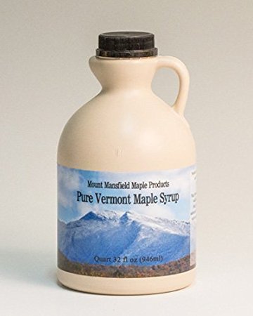 Mansfield Maple- Quart (32oz) Pure Vermont Maple Syrup Grade A Golden Delicate (Vermont Grade Fancy)