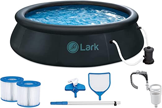Lark 12' ft. x 30" inch Simple Set Inflatable Backyard Above Ground Swimming Pool Kit