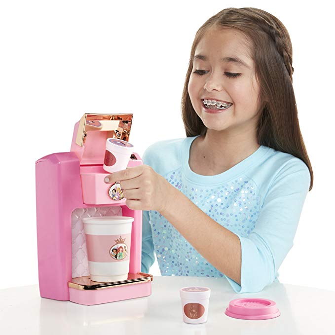 Disney Princess Style Collection Play Gourmet Coffee Maker, 4 Piece Set