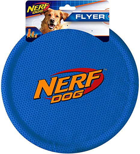 Nerf Dog Durable Nylon Dog Toys, made with Nerf Tough Material, Lightweight, Non-Toxic, BPA-Free, Assorted Toys