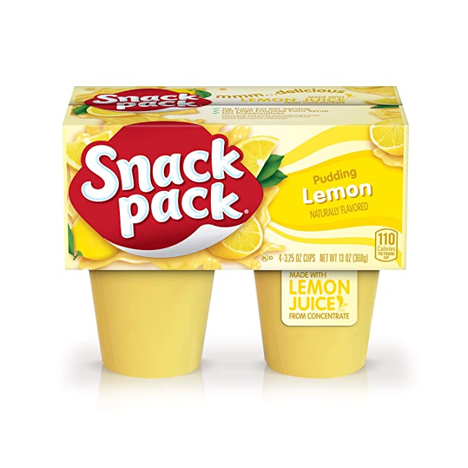 Snack Pack Lemon Pudding Cups, 4 ct