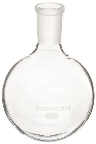 Chemglass CG-1506-23 Glass 1000mL Heavy Wall Single Neck Round Bottom Flask, with 24/40 Standard Taper Outer Joint