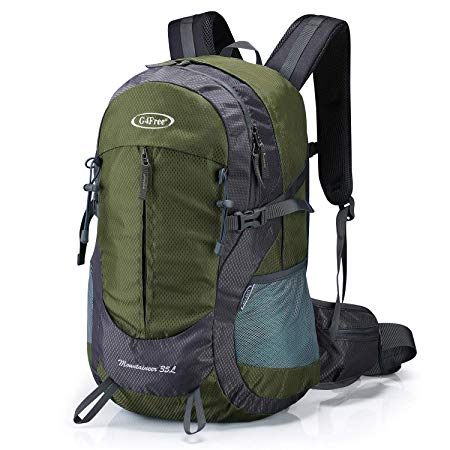 G4Free 35L Hiking Backpack Lightweight Outdoor Sports Travel Daypack Water Resistant with Rain Cover for Women Men