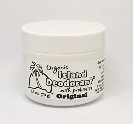 Organic Probiotic Deodorant Cream, Natural, Aluminum-Free, Unscented, Mix in Your Own Essential Oils (1 Jar) Island Deodorant