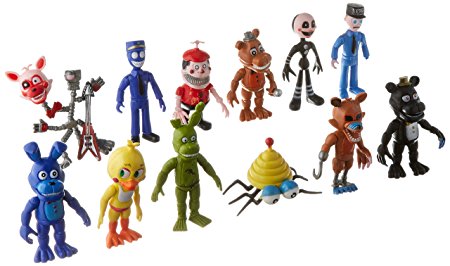 BIGOCT Fnaf Five Nights at Freddy's Action Figures Toys Dolls (12 Piece), 4"